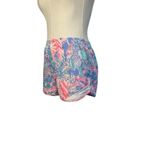 Lilly Pulitzer Luxletic Shorts Womens Extra Small Pink Lined Lightweight Workout - Picture 2 of 9